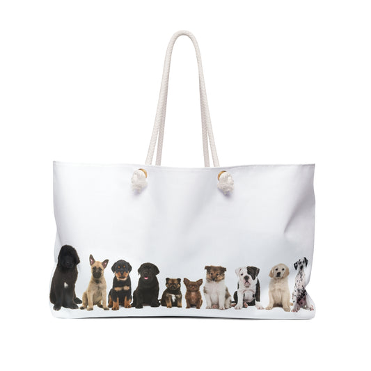 Happy Bags Puppies Edition with Rope Handles Weekender Bag