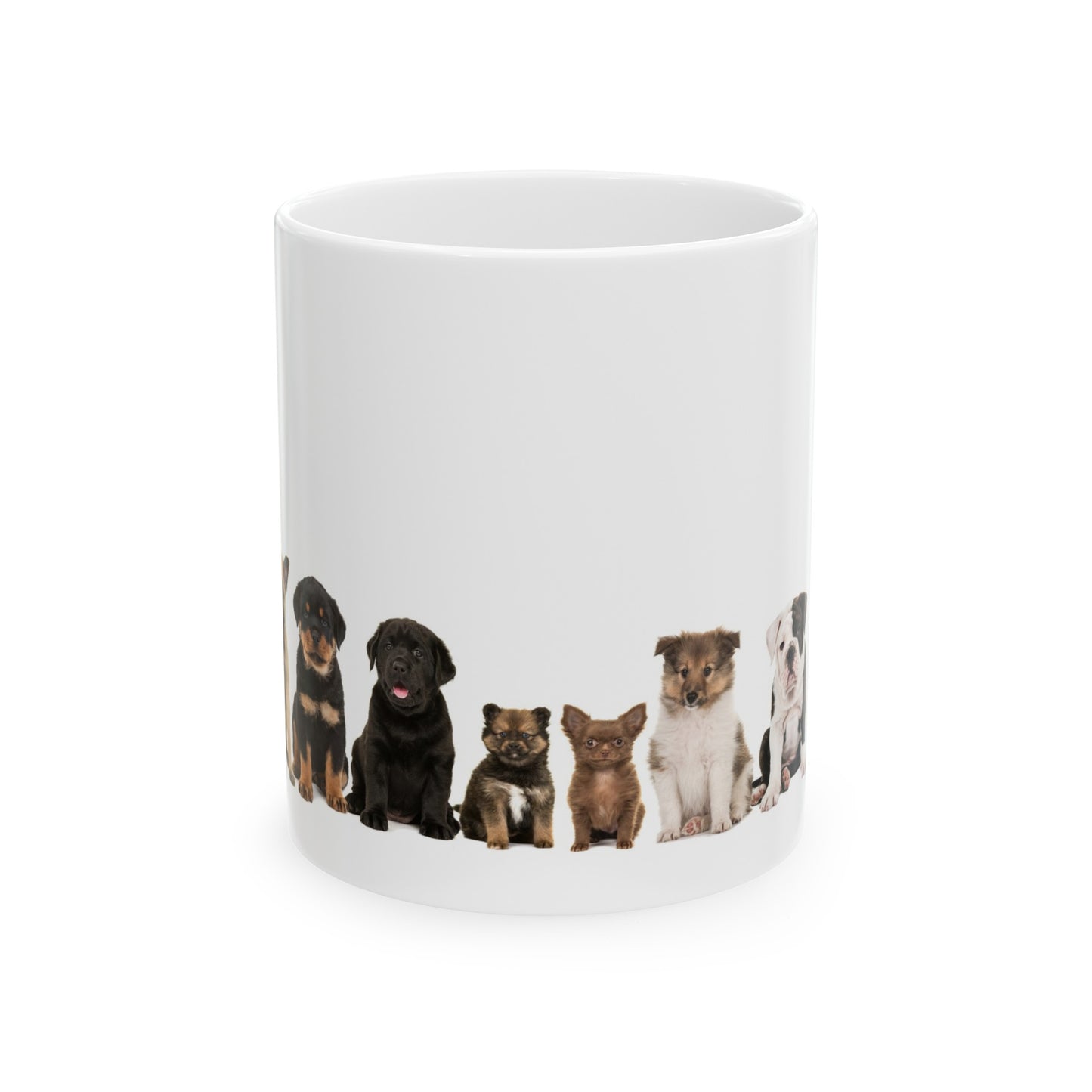 Happy Mugs!  Puppy Edition! Ceramic Mug, (11oz, 15oz)