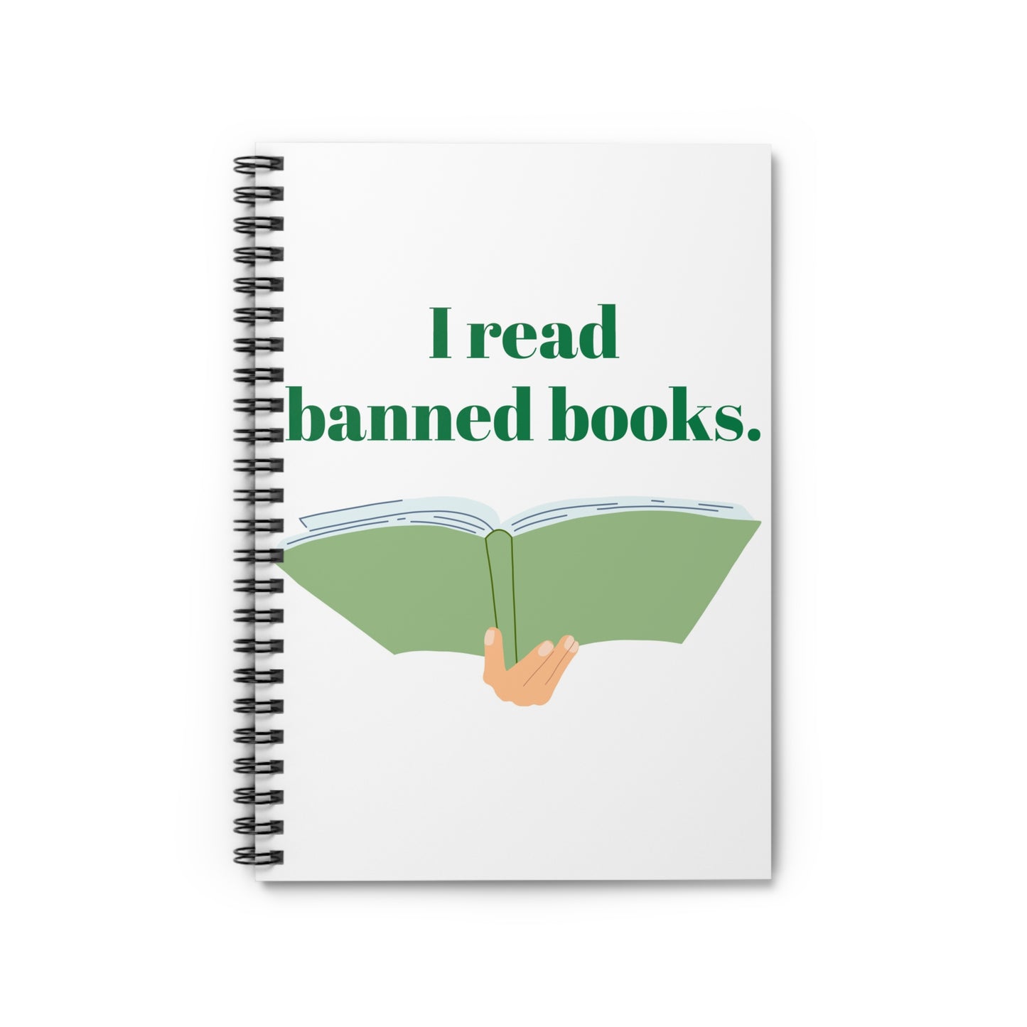 I read banned books in the cutest Spiral Notebook - Ruled Line