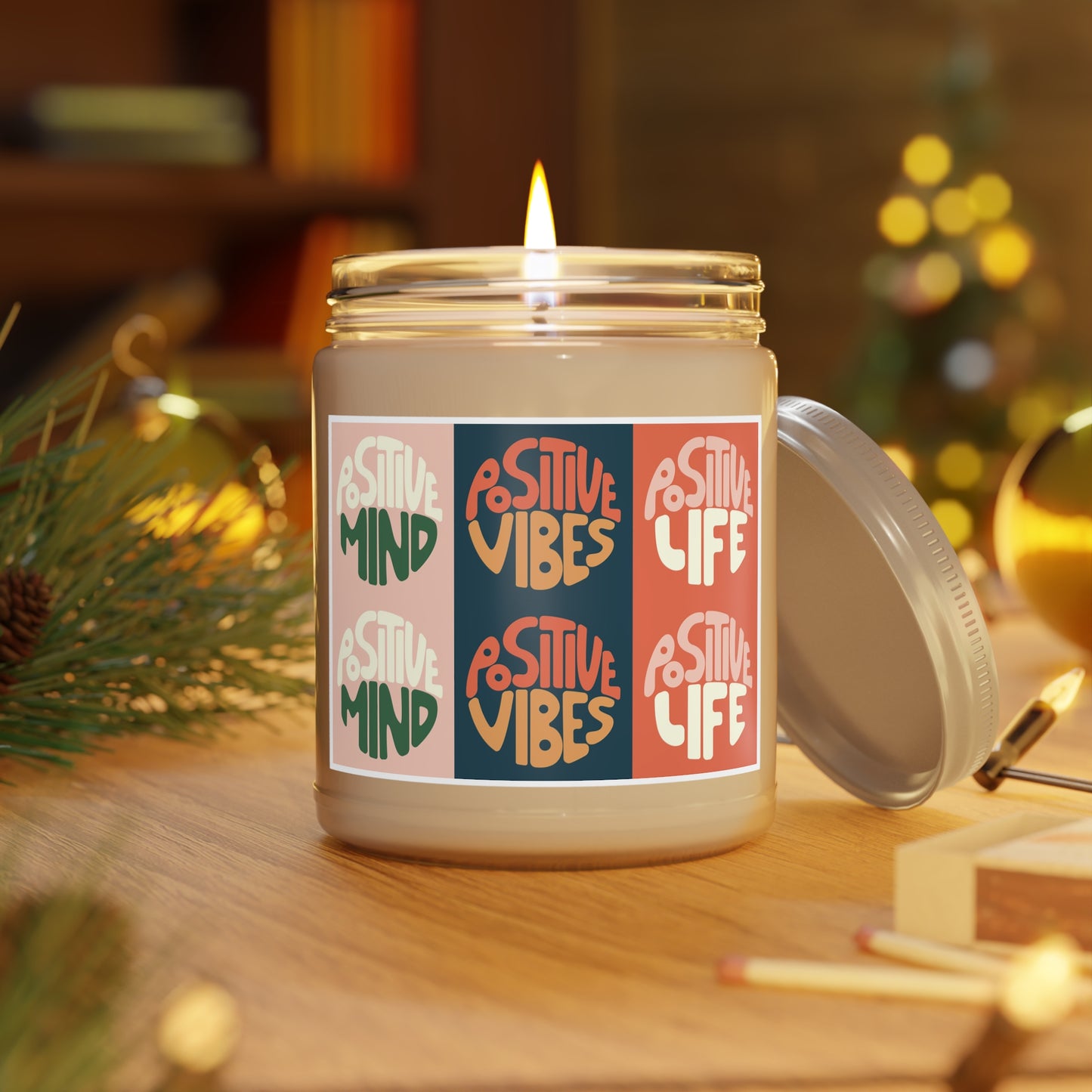 Soy Wax Positive Vibes Candles! Scented Candles, 9oz