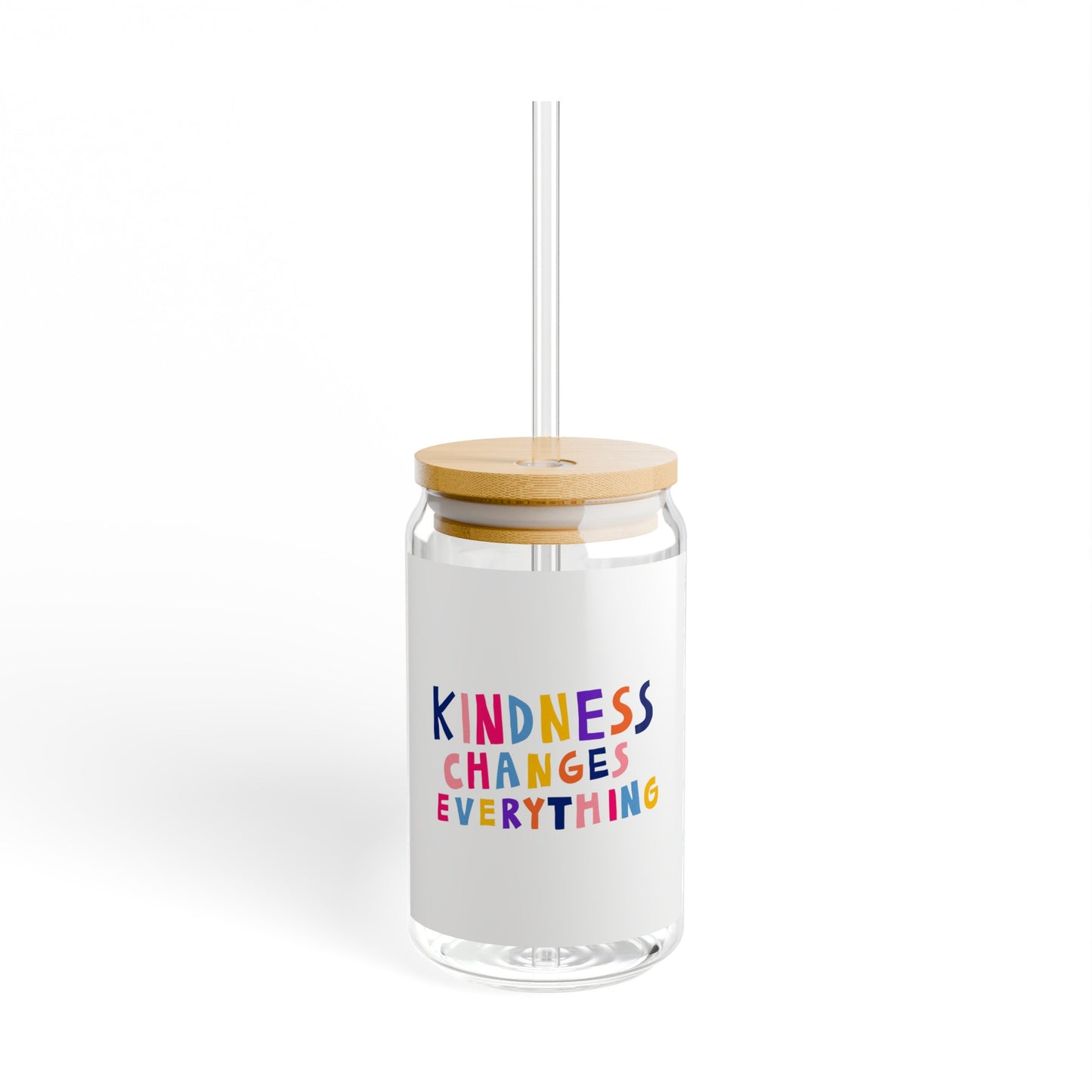 Kindness Changes Everything! Sipper Glass, 16oz