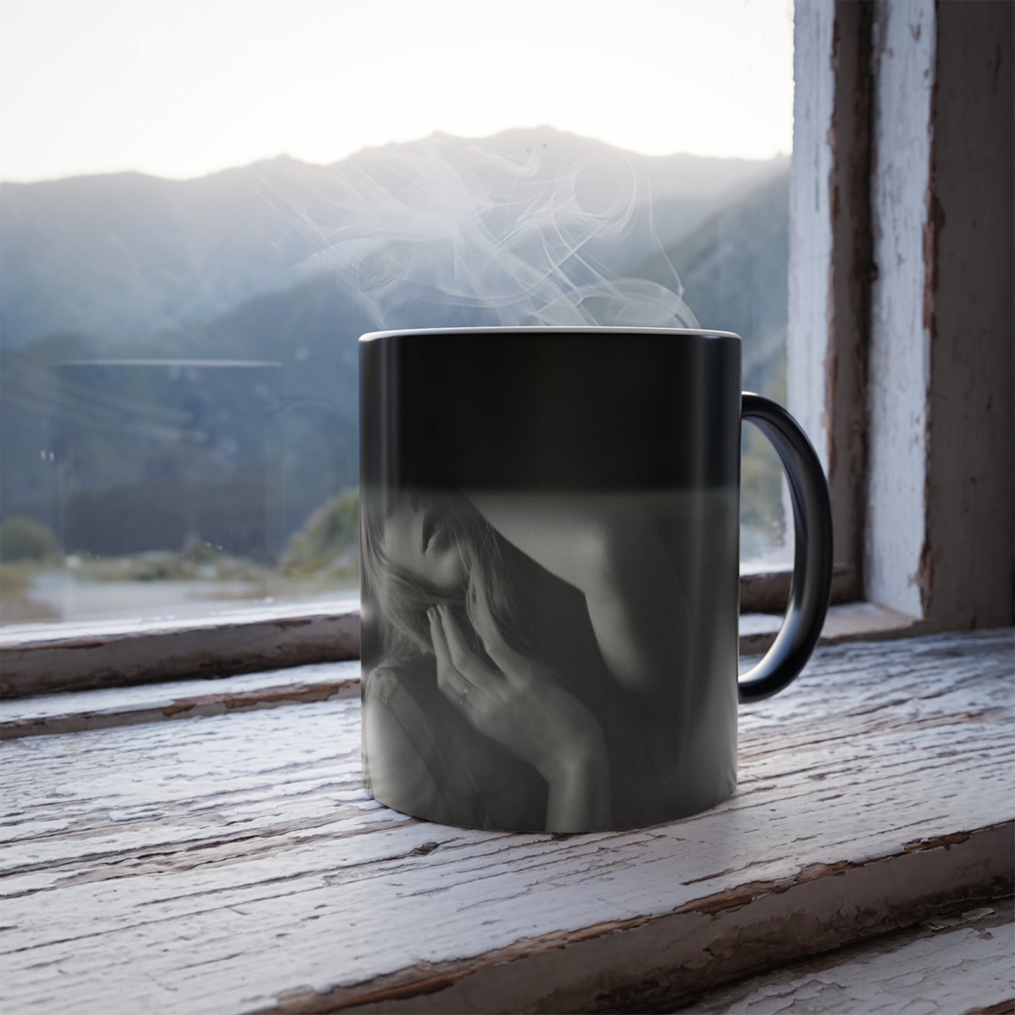 Taylor Color Morphing Mug, 11oz Goes from black to Poet Photo with Hot liquid