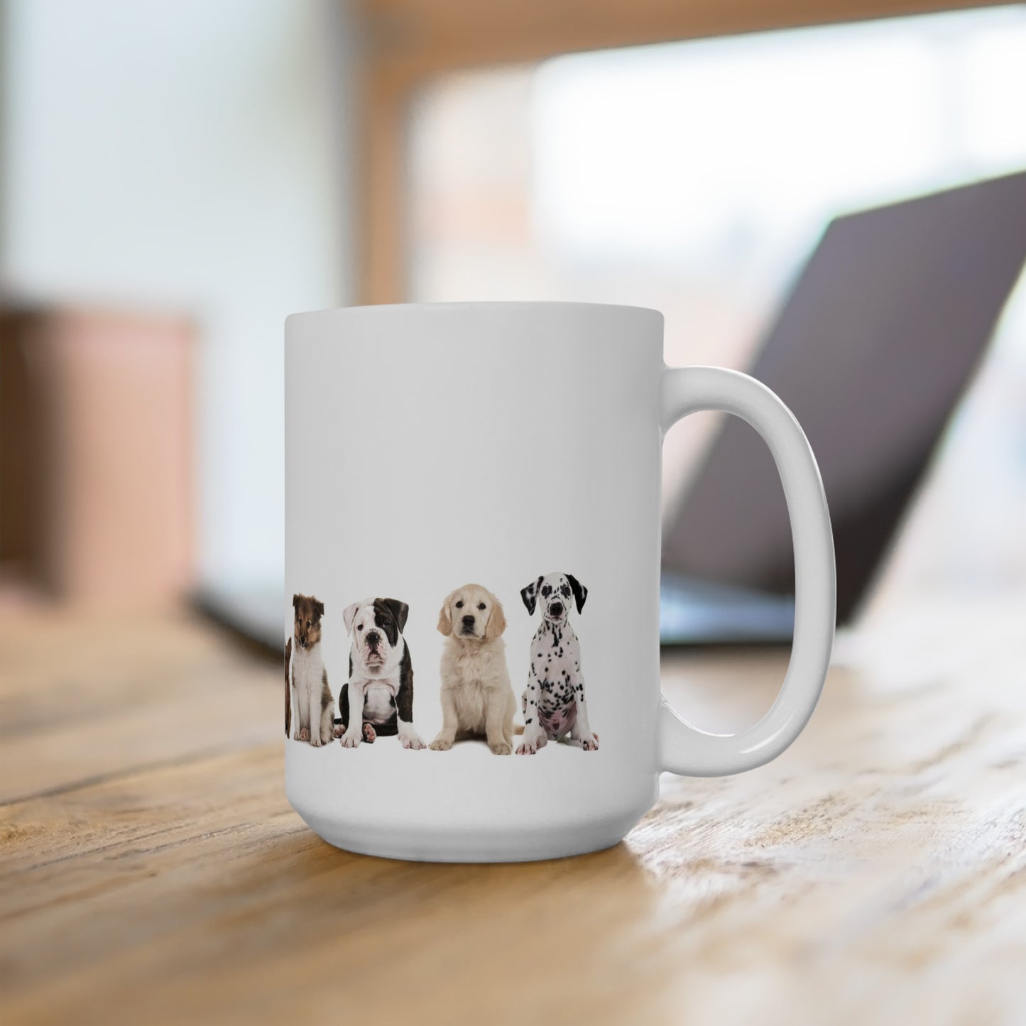 Happy Mugs!  Puppy Edition! Ceramic Mug, (11oz, 15oz)