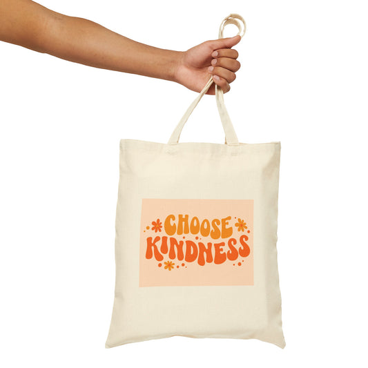 Choose Kindness - Cotton Canvas Tote Bag