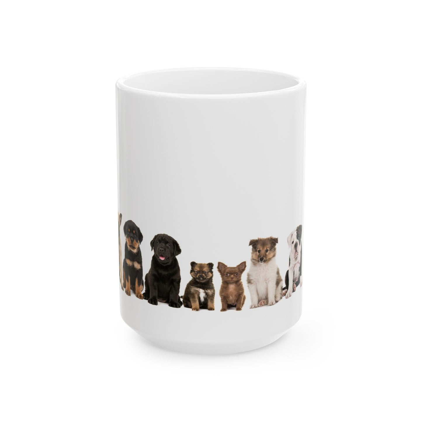 Happy Mugs!  Puppy Edition! Ceramic Mug, (11oz, 15oz)