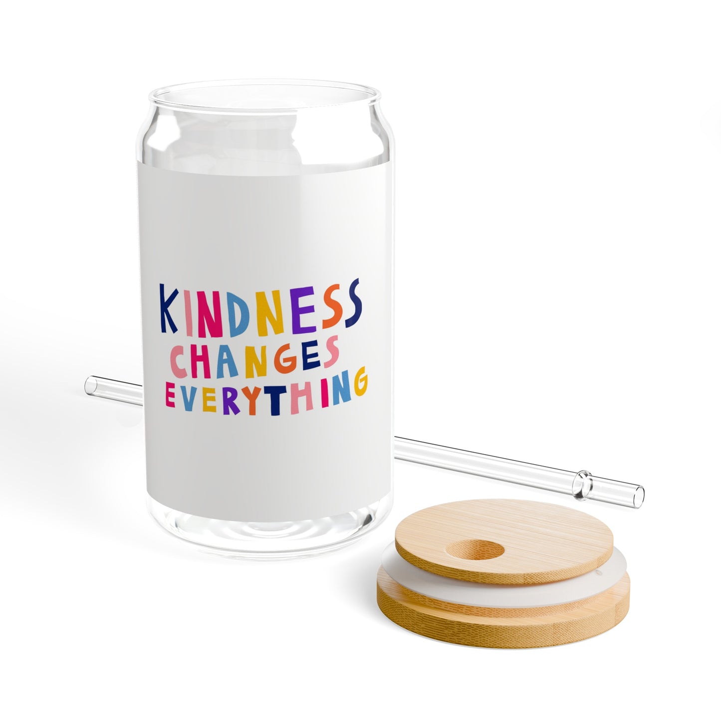 Kindness Changes Everything! Sipper Glass, 16oz