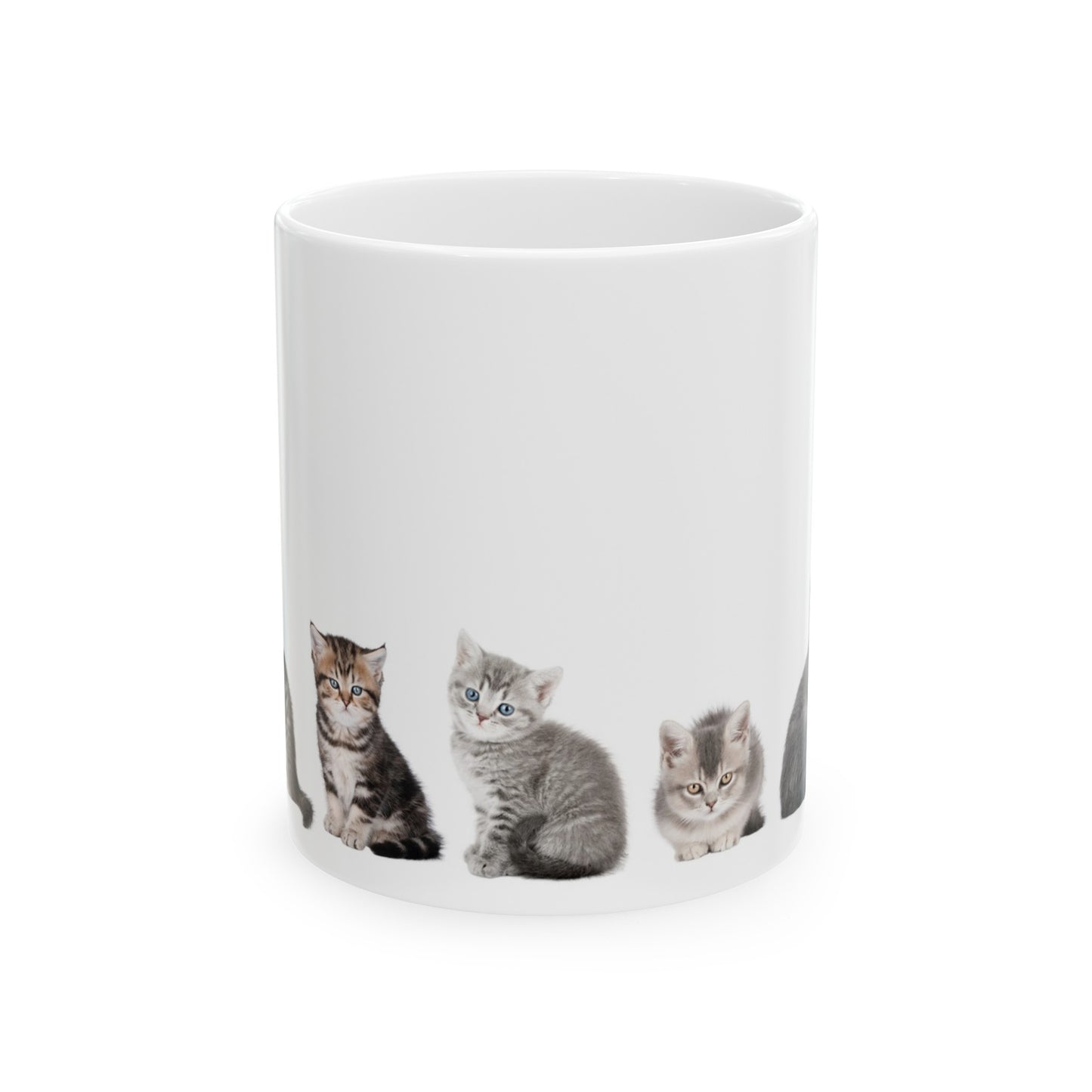 Happy Mug Kitten Design Purfect for any gift! Ceramic Mug, (11oz, 15oz)